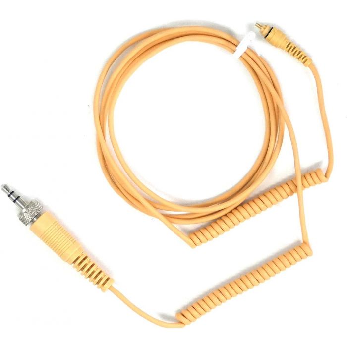 U-Voice UVG20 Tan Color Headset Microphone with Detachable Coiled Cable for Sennheiser (Coiled Cable)