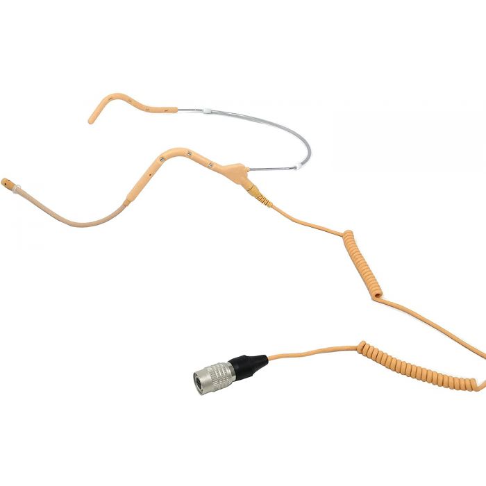 U-Voice UVG20 Tan Color Headset Microphone with Coiled Detachable Cable for Audio Technica