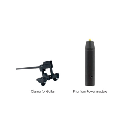 AV-JEFES PMM19B-H4P-GT Guitar Clip-On Musical Instrument Microphone for Audio Technica Wireless Microphone and Phantom Power Input