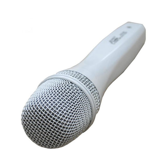 Audio2000 APM1069D Dynamic White Microphone with Holder (2 Pack)