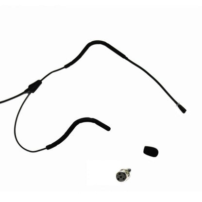 AV-JEFES AVL623B-SH4 Headset Microphone for Shure Wireless - Black, TA4F 4-Pin Mini XLR