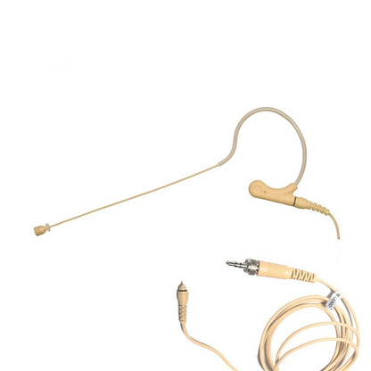Rannsgeer R288-70D 4-Channel UHF Wireless Microphone System with 4 Beige Mini Headset Mics