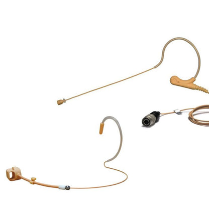AV-JEFES AVL670TF-H4P Tan Mini Headset Microphone for Audio-Technica Wireless Systems