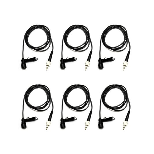 EZProGear TCM148-P6 Lapel (Lavalier) Microphone 3.5" Lock Screw (6 Pack)