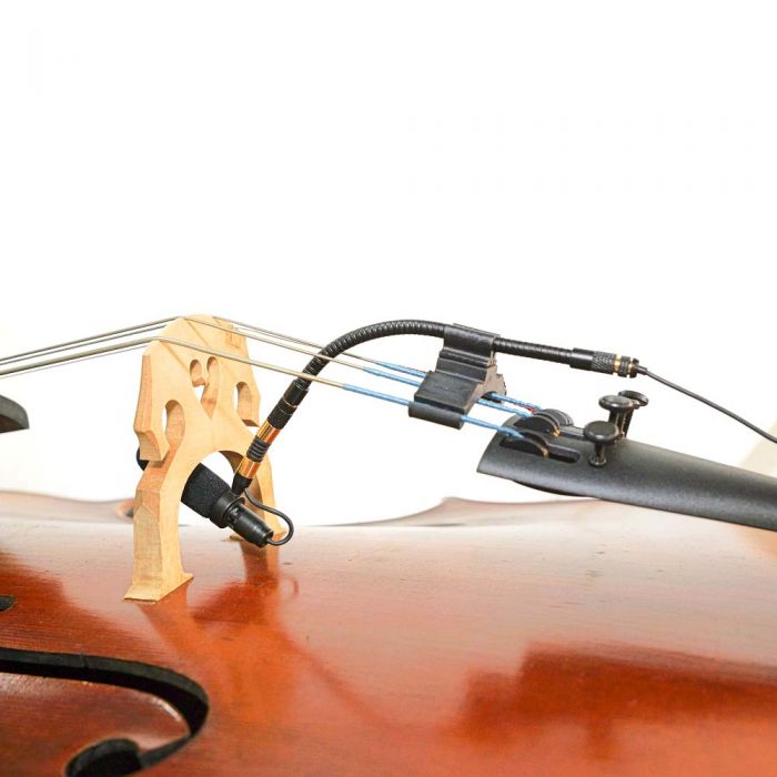 AV-JEFES PMM19B-H4P-CEL Cello Clip-On Musical Instrument Microphone for Audio Technica Wireless Microphone and Phantom Power Input
