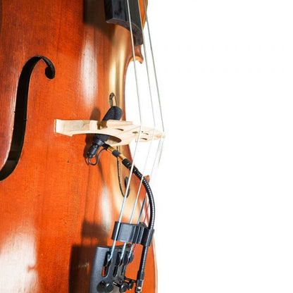AV-JEFES PMM19B-SH4-VA Viola Clip-On Musical Instrument Microphone for Shure Wireless Microphone and Phantom Power Input