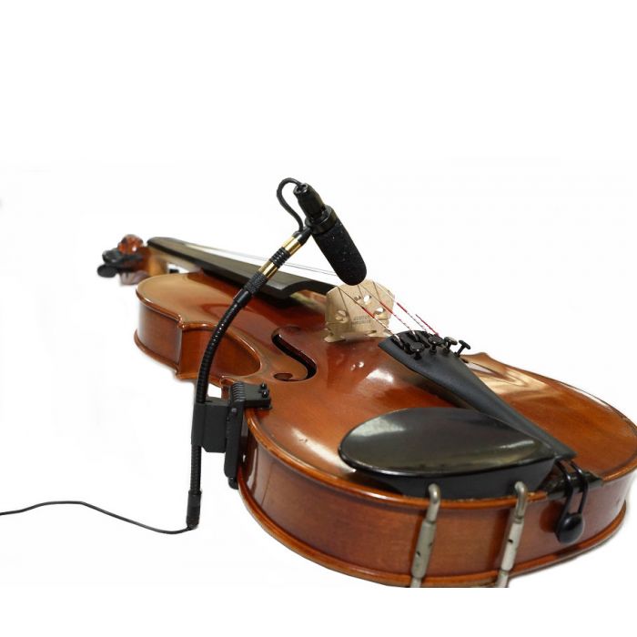 AV-JEFES PMM19B-H4P-VL Violin Clip-On Musical Instrument Microphone for Audio Technica Wireless Microphone and Phantom Power Input