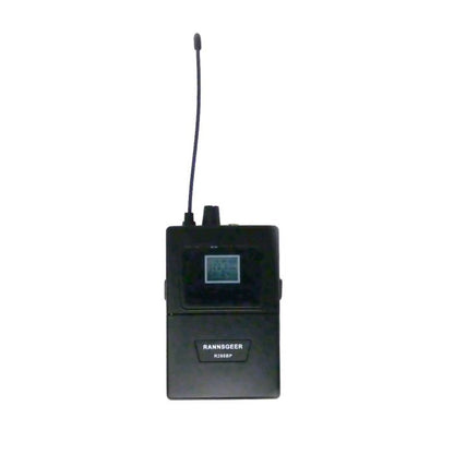 Rannsgeer UHF Wireless Microphone System - 4 Channel Lapel Lavalier, 128 Selectable Frequencies