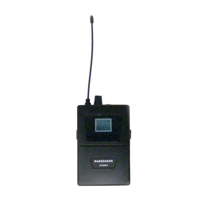 Rannsgeer UHF R288-630B 4-Channel Black Color Mini Headset Wireless Microphone