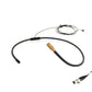 Rannsgeer Lightweight Gooseneck Bendable Collar Neck Microphone for Harmonica Flute (for Sennheiser)