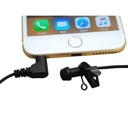 U-Voice UVC863-iSP Lavalier (lapel) Tie-Clip Microphone for Apple iPhone, iPad, Android, Samsung Galaxy, HTC and Windows Smartphone