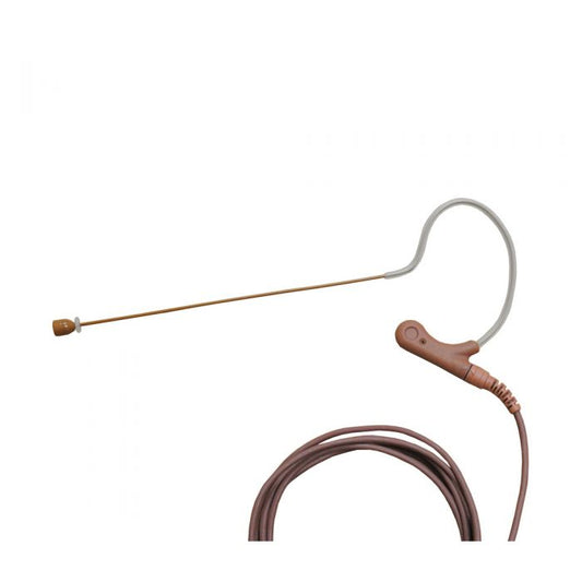 U-Voice UVS70DCC-SH4 Cocoa Color Mini Headset Microphone with Detachable Cable for Shure